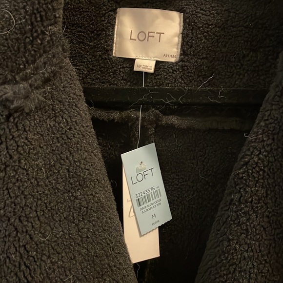 The Loft Petite Faux Sued Moto Aviator Jacket - Picture 2 of 5